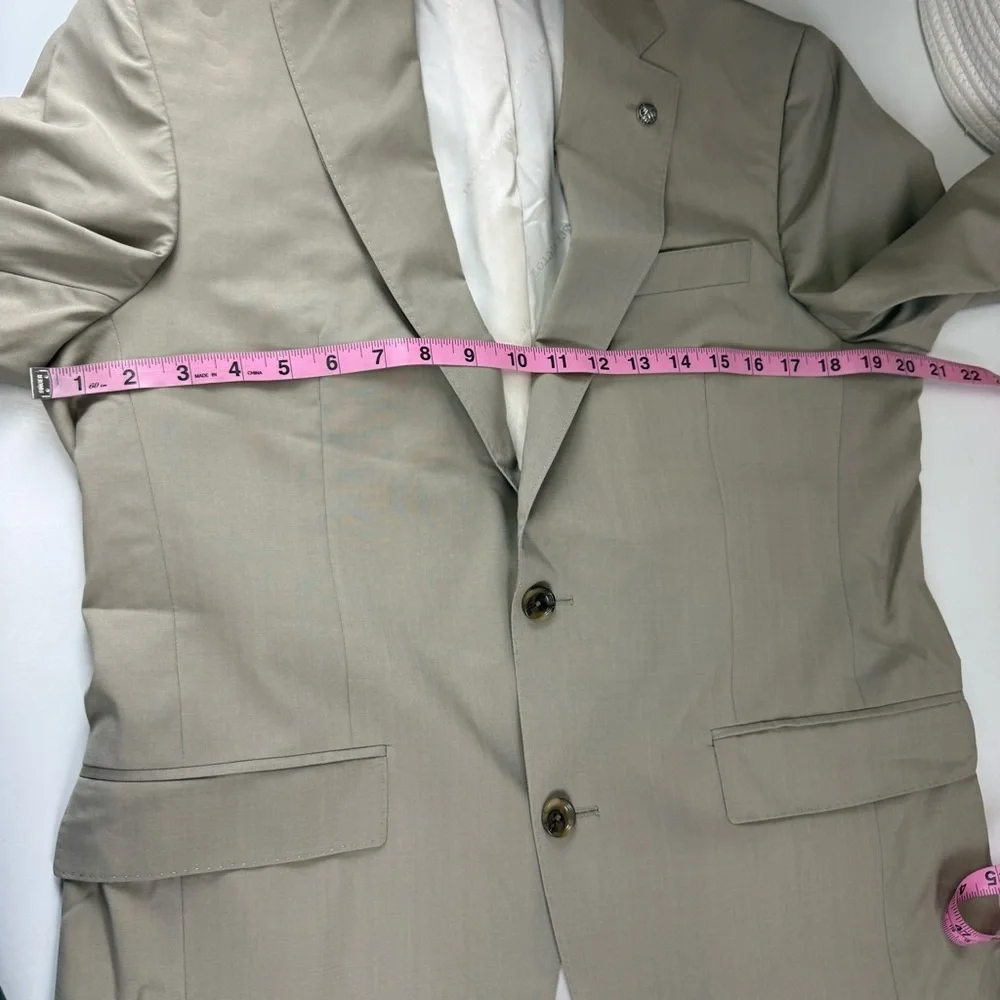 Jack Victor Sport Coat Khaki Beige Tan Mens 38 R 38R Esprit CT Wool NWOT NEW